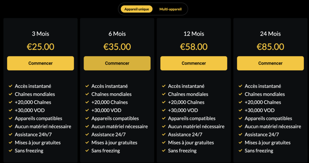 IPTV avec Chaînes Adultes